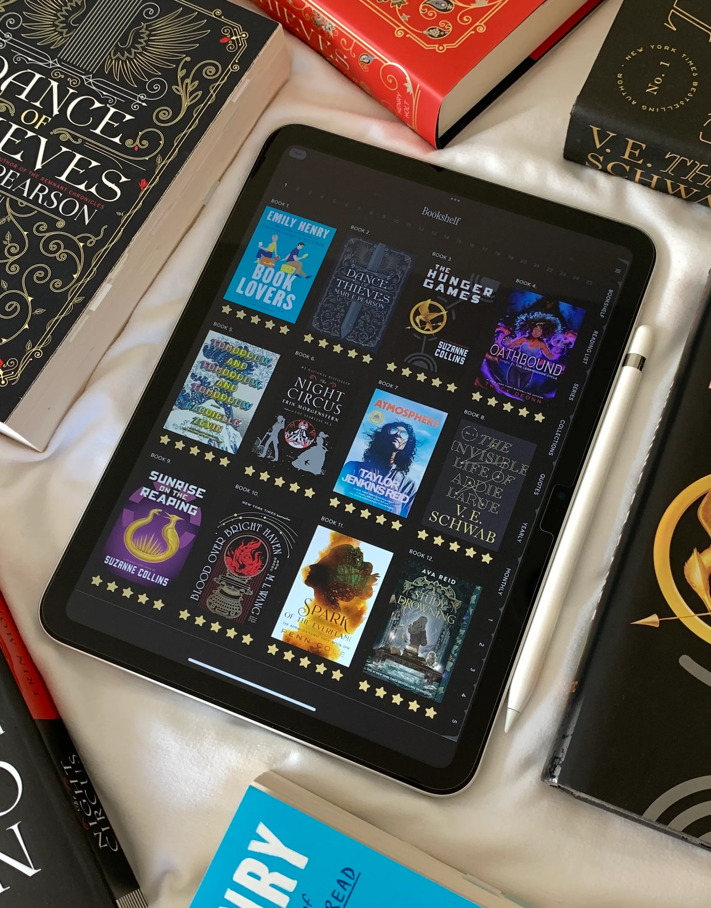 Dark Mode, Portrait Digital Reading Journal