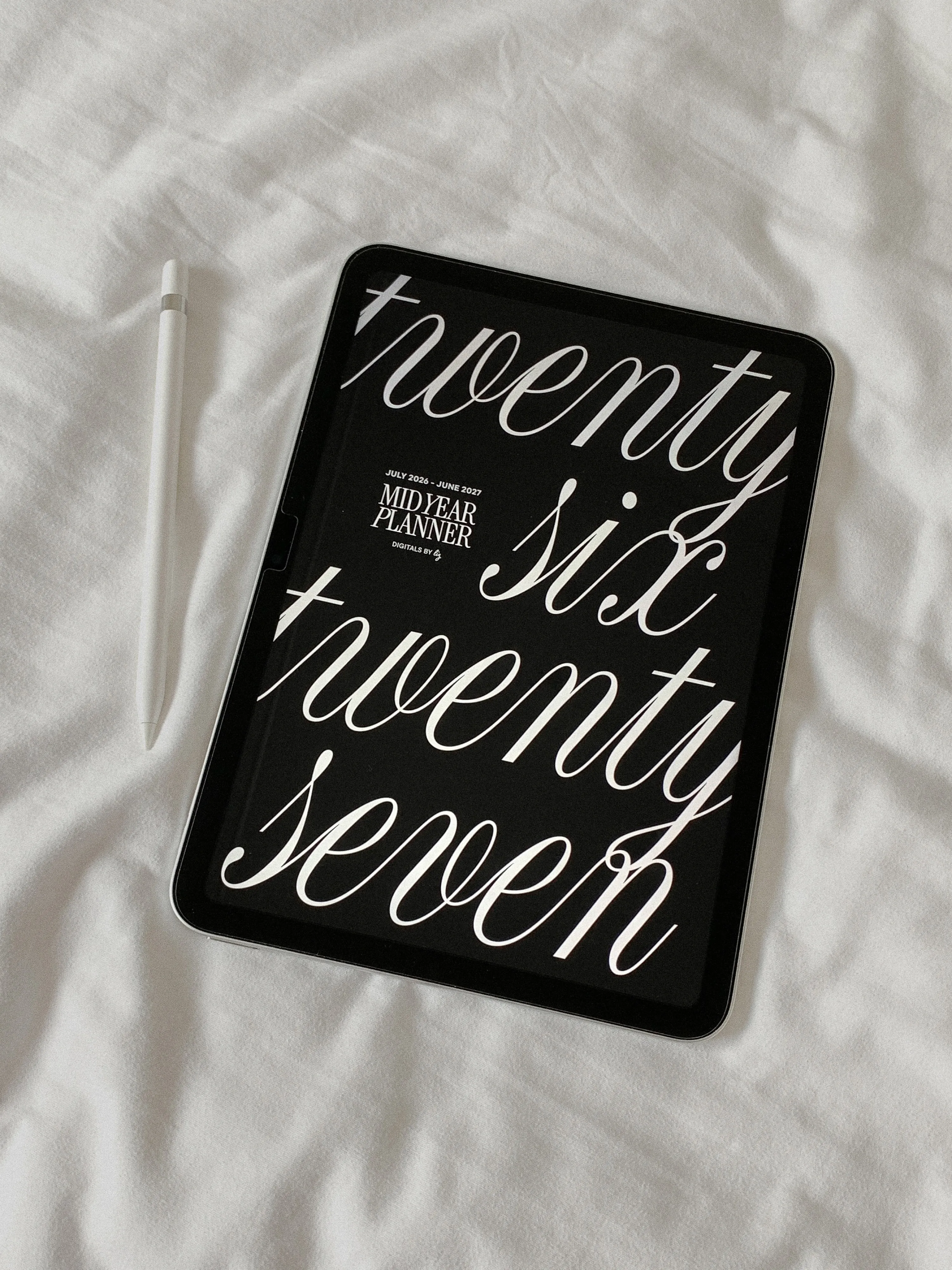 Minimalist cover 2026-2027 mid-year digital planner photo